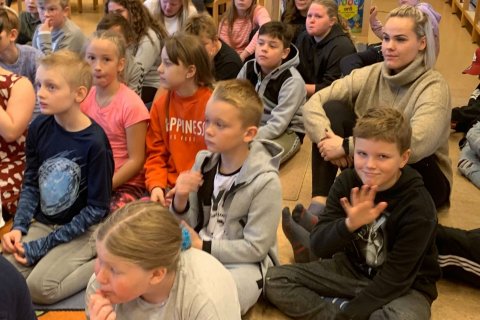 Ævar vísindamaður kom í heimsókn