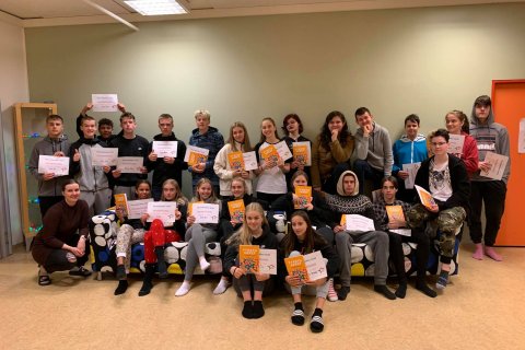 10. bekkur Sandgerðisskóla í þriðja sæti í fjármálalæsi