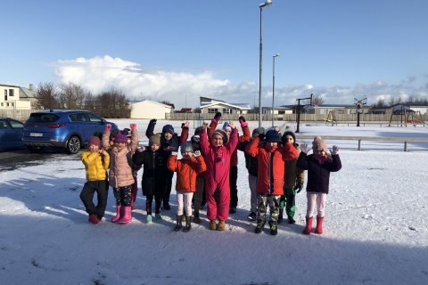 Bangsa göngutúr fyrsta bekkjar.