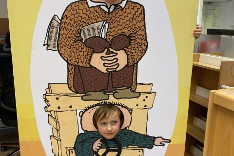 Einar Áskell og pabbi hans