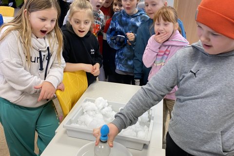 Tilraun með heitt og kalt loft