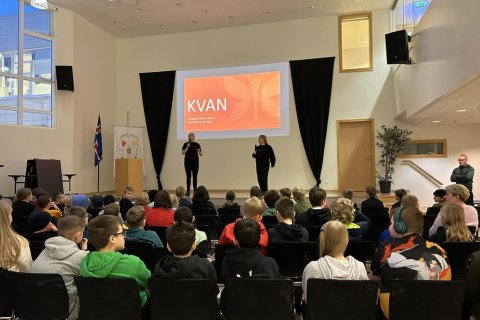 Við erum með- Virkt nemendalýðræði - KVAN í heimsókn