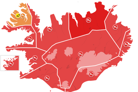 Hættustig almannavarna, rauð veðurviðvörun