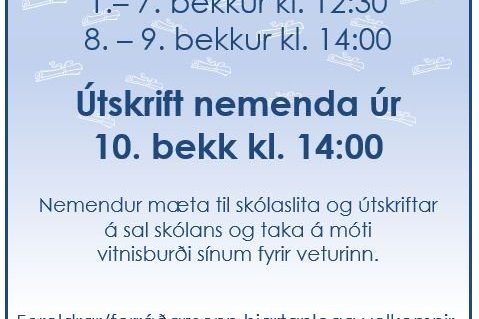 Vordagur/Skólaslit