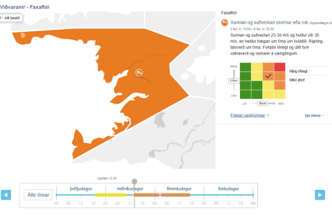 Vegna óveðursspár á morgun